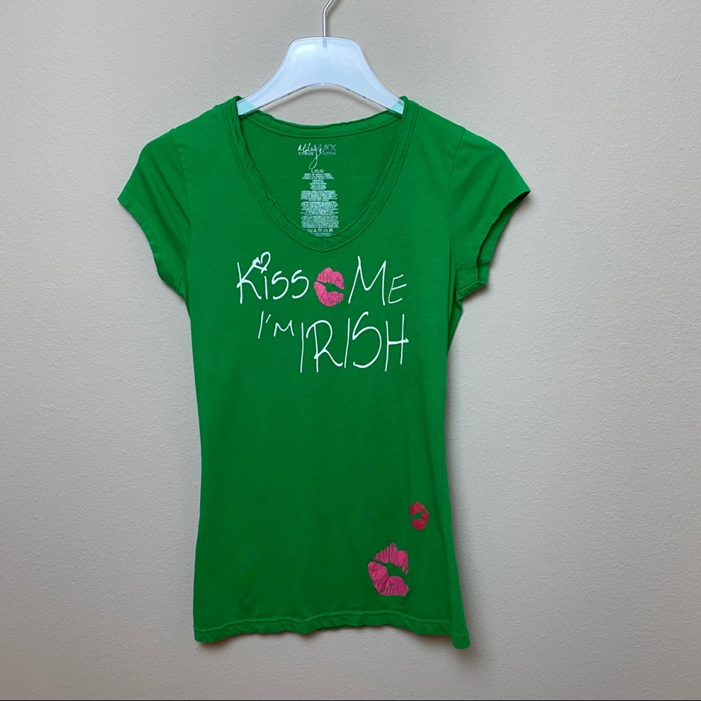 Miley Cyrus Max Azria | Kiss Me I’m Irish Tee